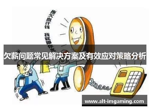 欠薪问题常见解决方案及有效应对策略分析